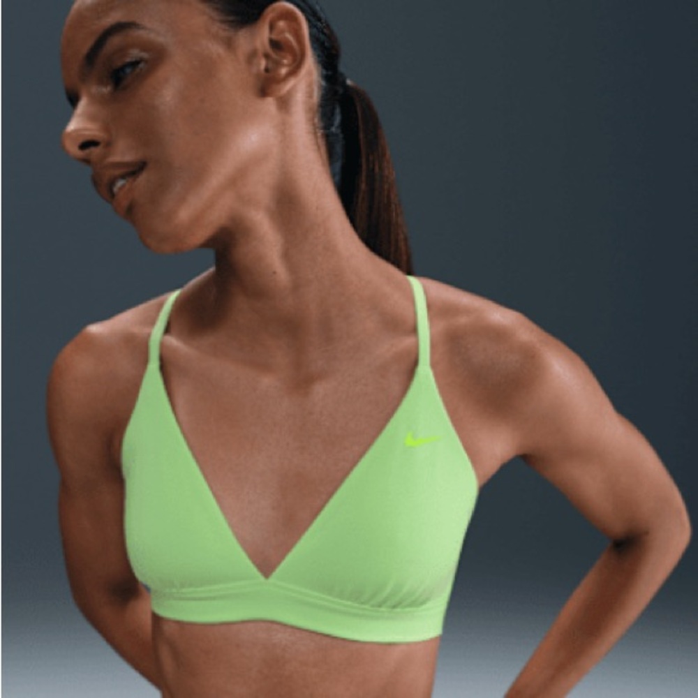 Nike Form Set Women's Neon Lime Light-Support Bralette & Short